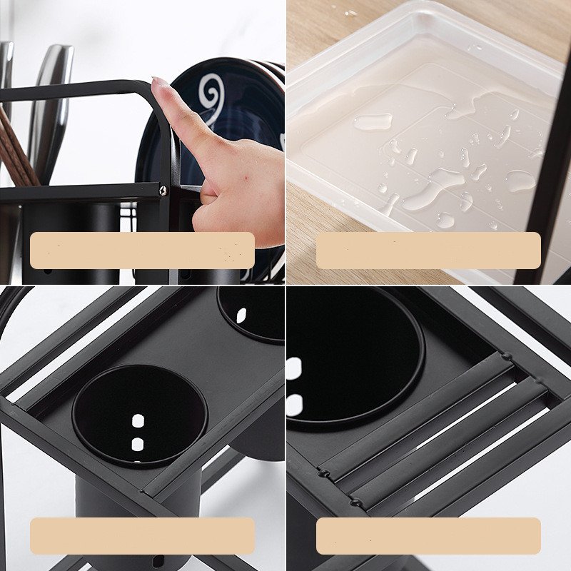 Chopsticks Dish Drain Rack Multifunctional Kitchen Storage Rack - Image 3
