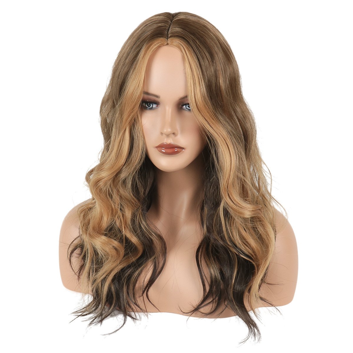 Women's Chemical Fiber Wig With Gradient Long Curly Hair - Image 2