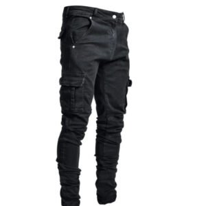 New Skinny Jeans With Side Pockets And Feet For Men
