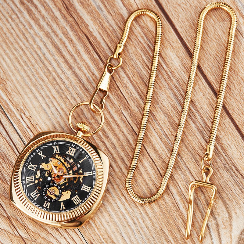 Trendy Fashionable Classic Retro Pocket Watch With A Chain - Image 2