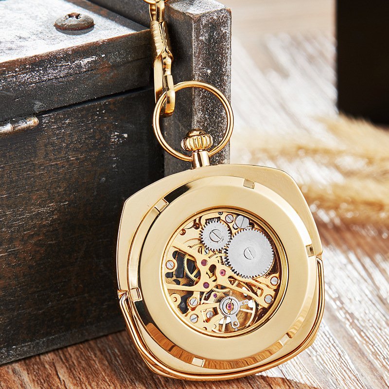Trendy Fashionable Classic Retro Pocket Watch With A Chain - Image 5